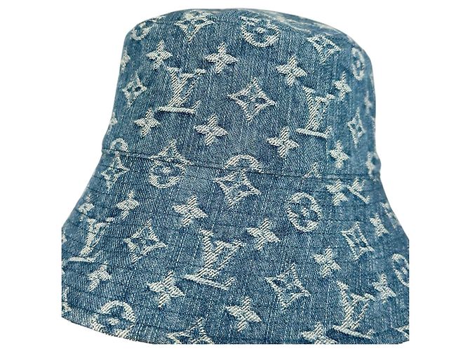 Cappello Bucket Louis Vuitton Monogram Denim - vista 8