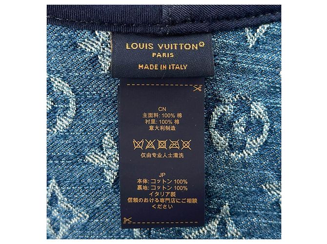 Cappello Bucket Louis Vuitton Monogram Denim - vista 9