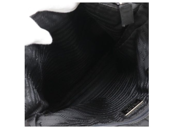 Borsa tote Prada in nylon nera - vista 10
