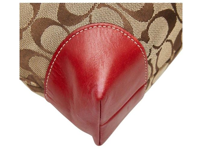 Borsa Tote COACH Signature Canvas Leather - vista 5