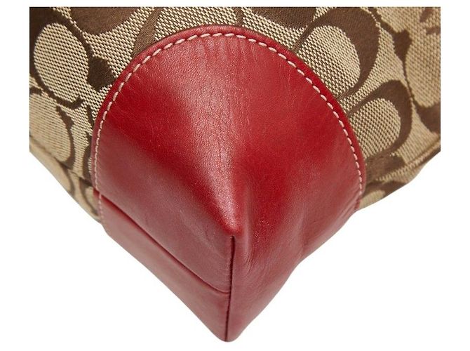Borsa Tote COACH Signature Canvas Leather - vista 6