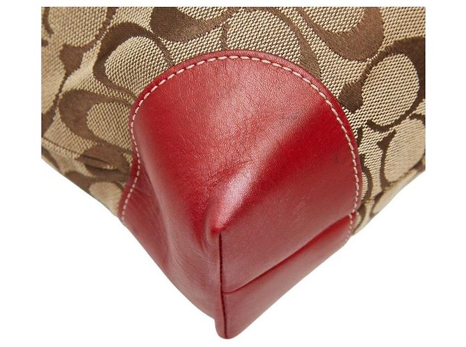 Borsa Tote COACH Signature Canvas Leather - vista 7
