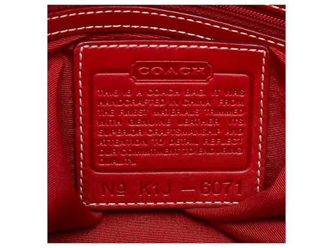 Borsa Tote COACH Signature Canvas Leather - vista 8