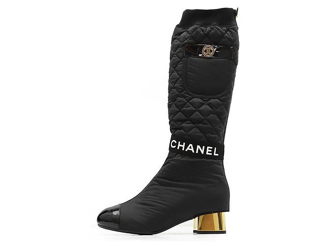 Chanel Leder 2way Long Boots - Ansicht 4