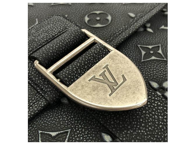 Borsa a tracolla Louis Vuitton Archy Messenger MM in pelle di vitello - vista 4