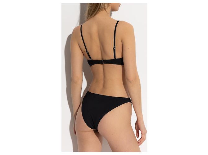 Parte inferiore bikini nera in nylon Tory Burch - vista 3