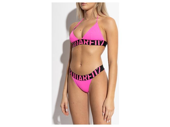 Parte inferior de bañador rosa Dsquared2 - vista 2