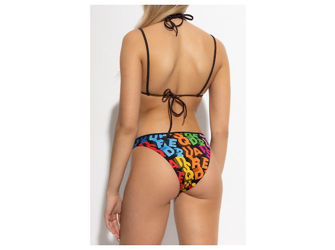 Parte inferior de traje de baño Dsquared2 negra - vista 3