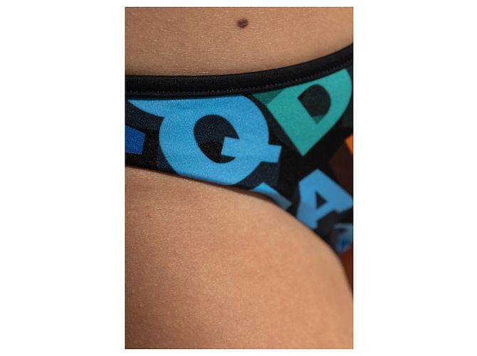 Parte inferior de traje de baño Dsquared2 negra - vista 4