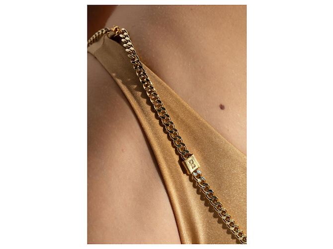 Dsquared2 Bikini-Unterteil Beige mit goldener Kette - Ansicht 4