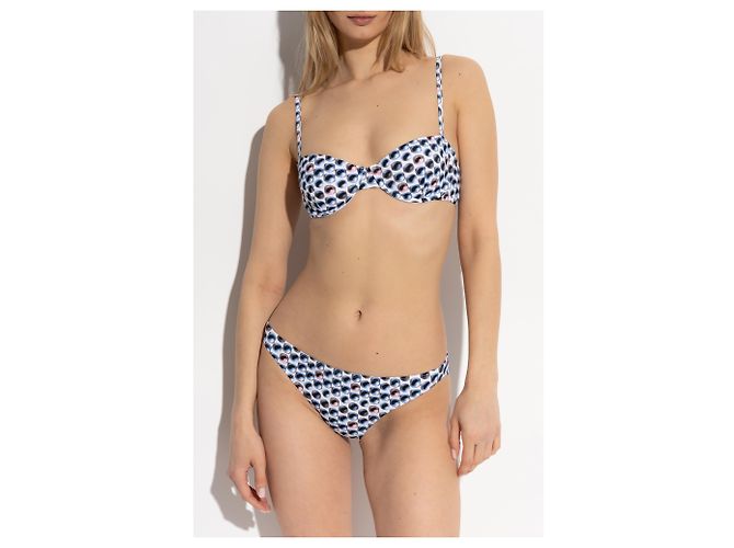 Bas de maillot de bain bleu Tory Burch à motifs - vue 2