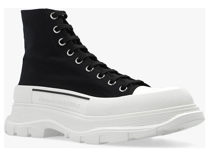 Alexander Mcqueen Sneakers alte con logo - vista 4
