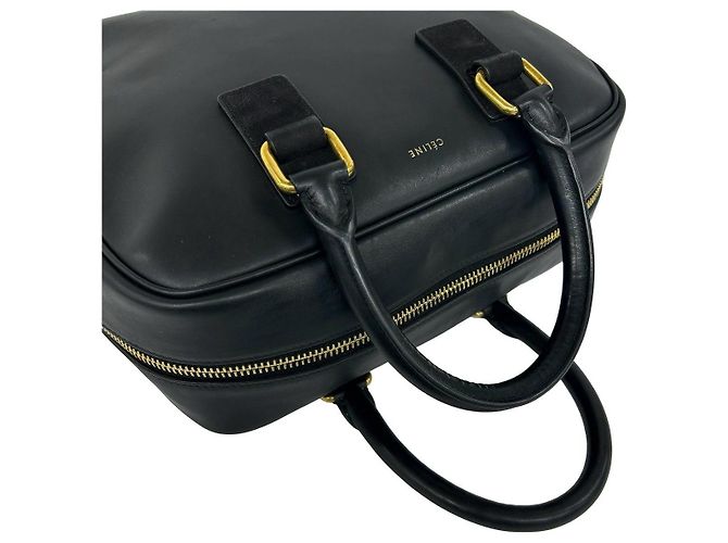 Céline Celine Logo Handtasche aus Wildleder - Ansicht 4