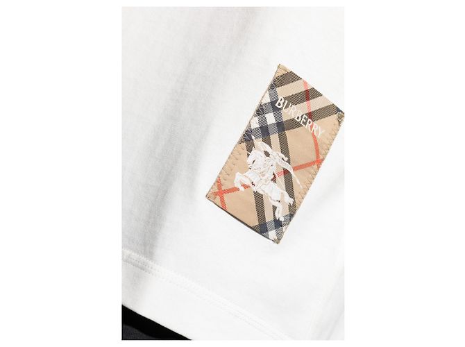 Burberry T-shirt con patch logo - vista 5