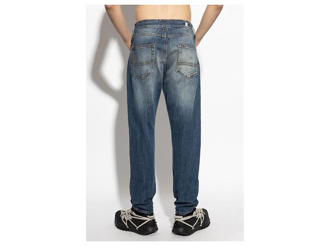 Jeans Moncler Genius Fragment Blu Distressed - vista 4