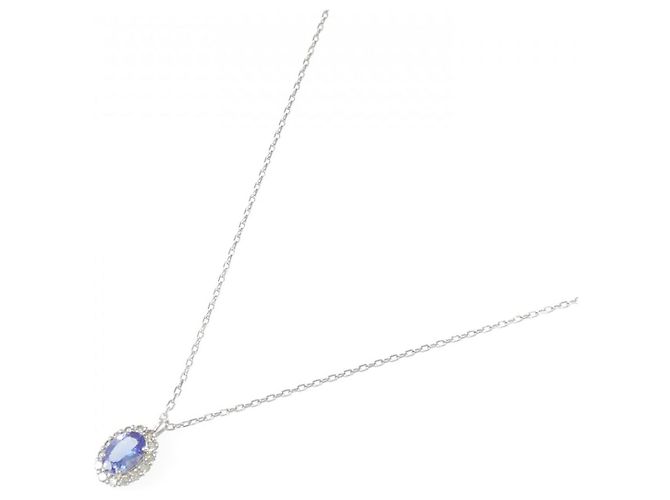 Autre Marque Collana in platino, tanzanite e diamanti - vista 2