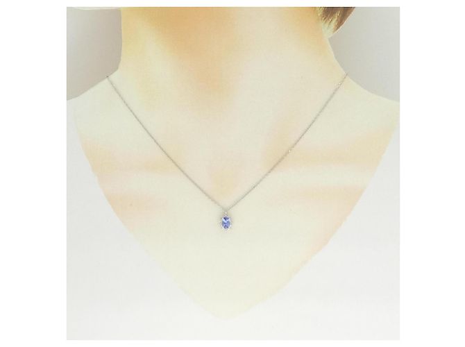 Autre Marque Collana in platino, tanzanite e diamanti - vista 6