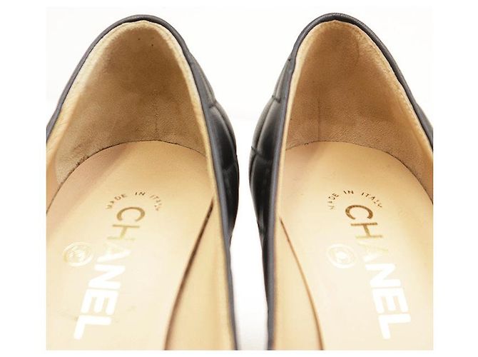 Décolleté in pelle matelassé Chanel - vista 7