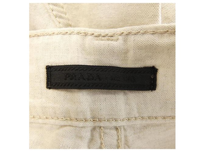 Prada Triangle Logo Cotton Pants - view 4