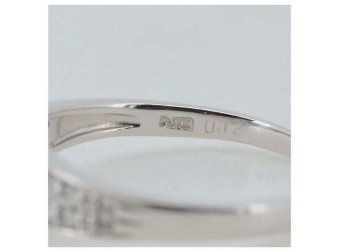 Autre Marque Platinring mit Diamant und Hauyn - Ansicht 5