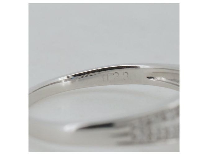 Autre Marque Platinring mit Diamant und Hauyn - Ansicht 6