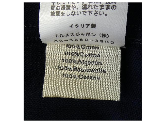 T-shirt Hermès blu navy - vista 3