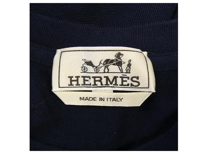 T-shirt Hermès blu navy - vista 4