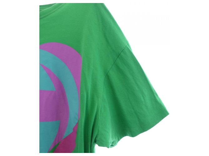 Camiseta de algodón Gucci verde - vista 6