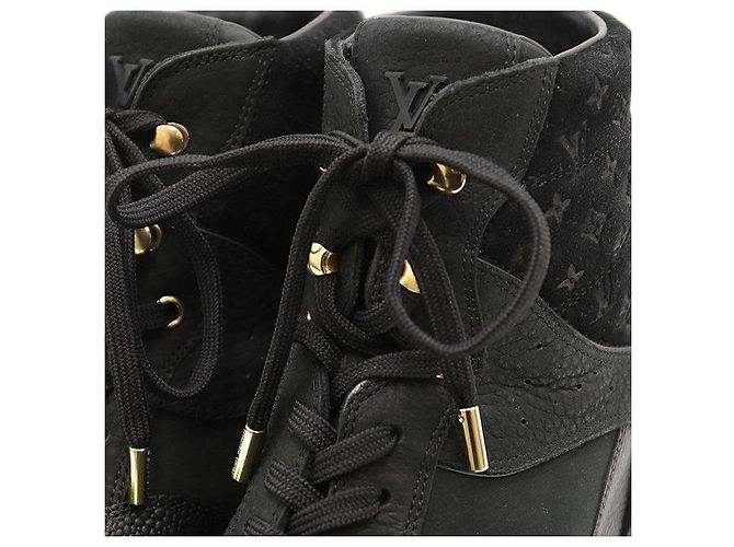Sneakers alte Louis Vuitton Monogram in pelle e camoscio - vista 2
