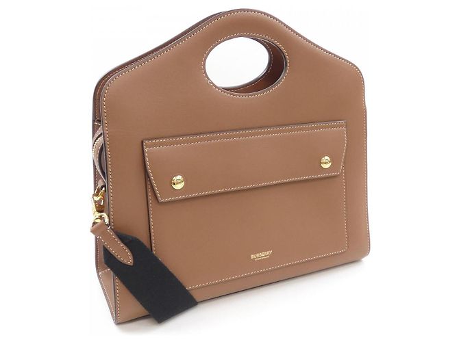 Borsa a tracolla in pelle Burberry - vista 2