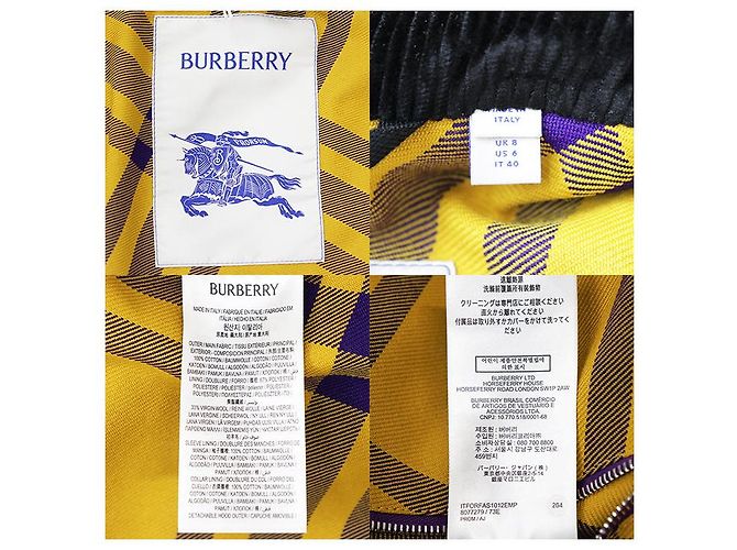 Chaqueta de pana de algodón Burberry - vista 9