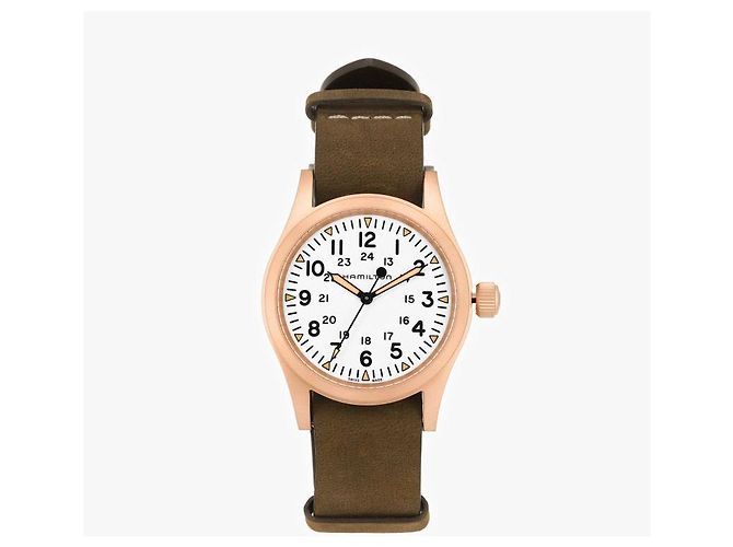 Autre Marque Orologio in pelle da uomo Khaki Field Mechanical - vista 2