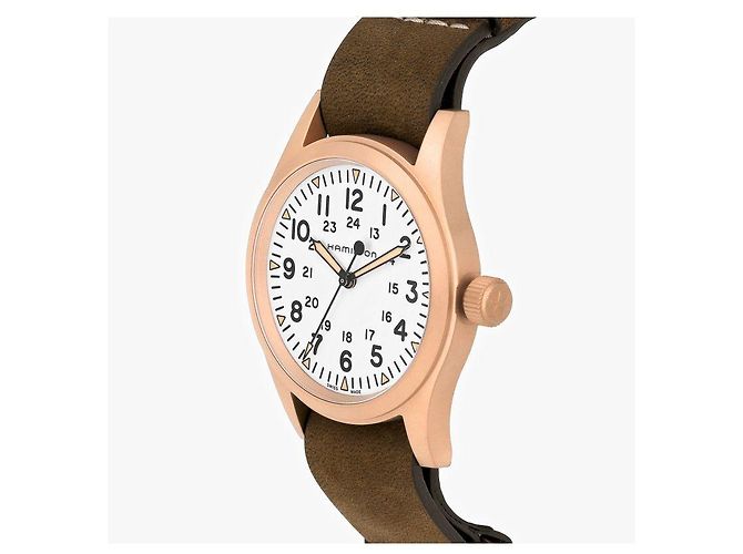Autre Marque Orologio in pelle da uomo Khaki Field Mechanical - vista 5