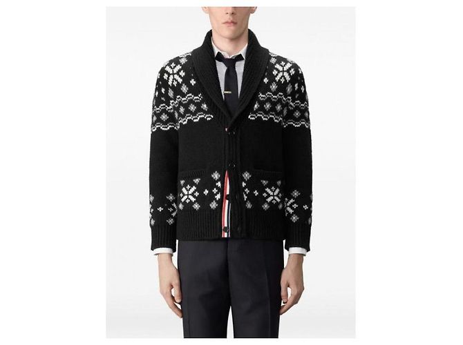 Thom Browne Islandischer Fair Isle Kaschmir-Cardigan - Ansicht 4