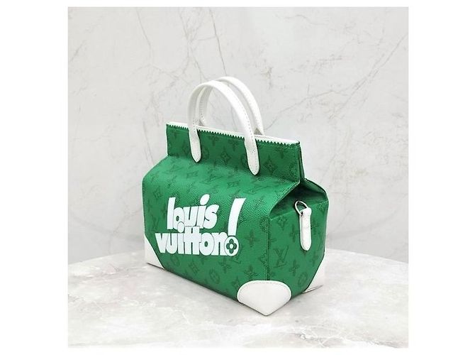 Louis Vuitton Borsa Liter Green Vintage Monogram - vista 2