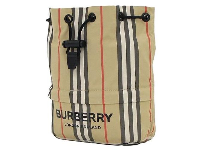Burberry Borsa a secchiello con coulisse Poybe Check Drawstring Bucket Pouch Bag - vista 2