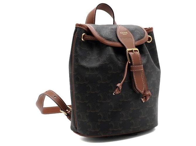 Céline Triomphe Canvas Tan Mini Polco Rucksack für Damen - Ansicht 3