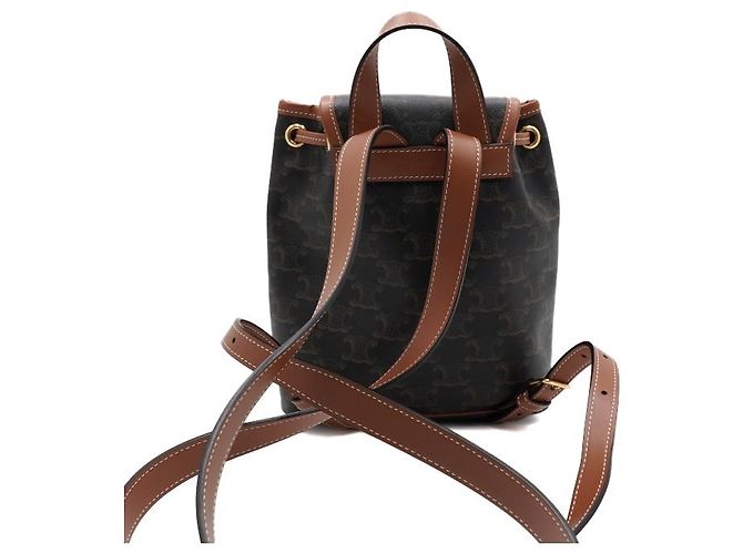 Céline Triomphe Canvas Tan Mini Polco Rucksack für Damen - Ansicht 4