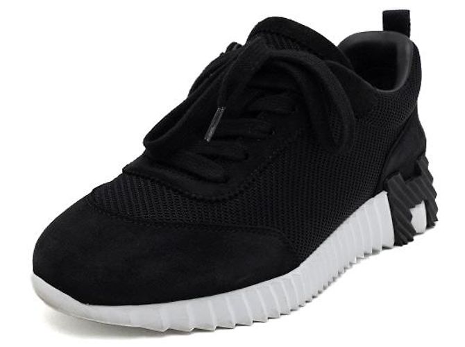 Hermès Sneakers Noir Black Suede Bouncing da donna - vista 2