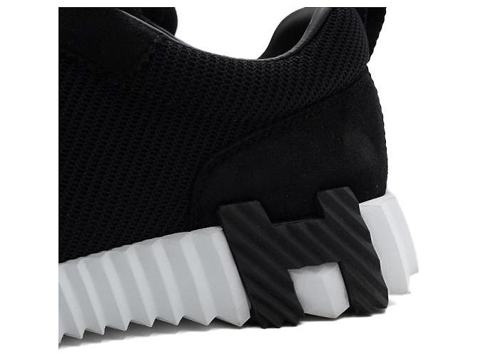 Hermès Sneakers Noir Black Suede Bouncing da donna - vista 8