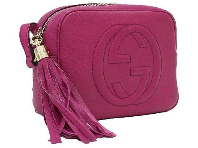 Gucci Borsa a spalla e crossbody Soho Small Disco Rosa - vista 3