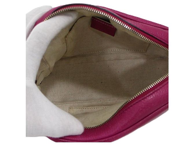Gucci Borsa a spalla e crossbody Soho Small Disco Rosa - vista 5
