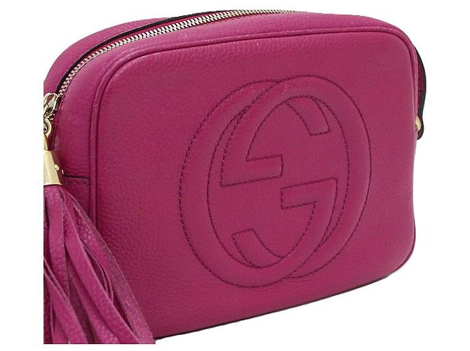 Gucci Borsa a spalla e crossbody Soho Small Disco Rosa - vista 9