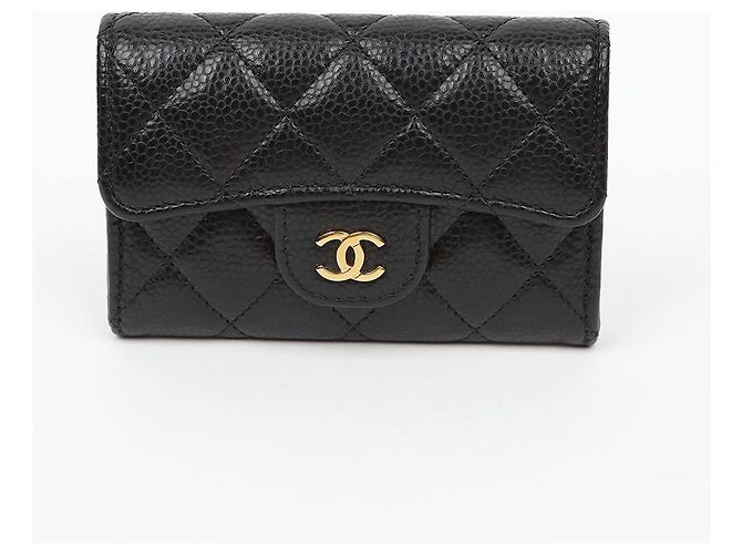 Chanel Tarjetero Classic de piel de becerro Gold - vista 2