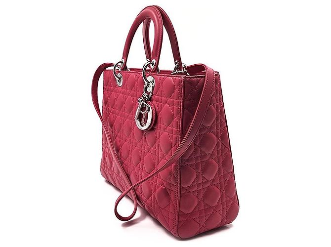 Borsa Lady Dior Large Rosa - vista 2