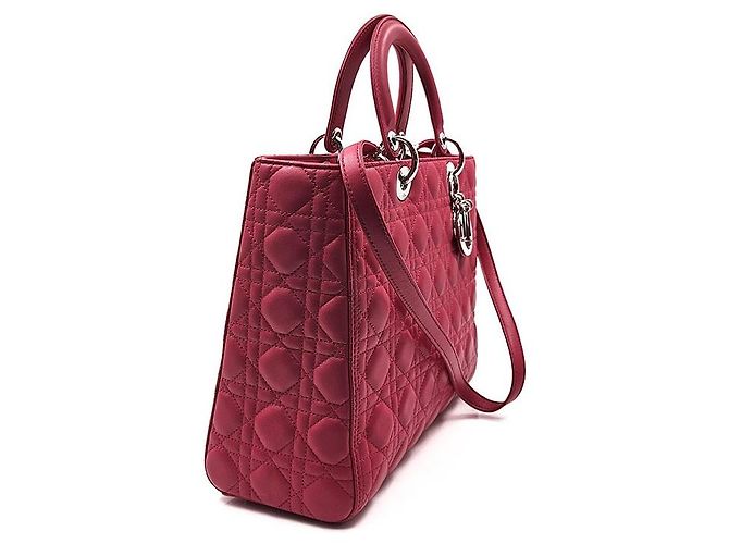 Borsa Lady Dior Large Rosa - vista 3