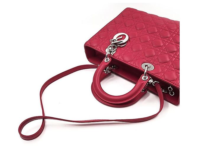 Borsa Lady Dior Large Rosa - vista 5