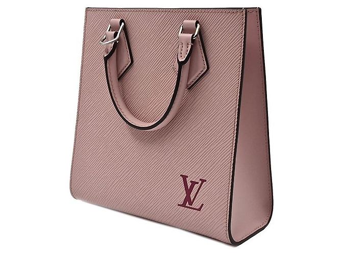 Louis Vuitton Epi Saphir BB Borsa in pelle rosa - vista 2