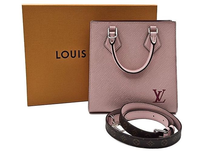 Louis Vuitton Epi Saphir BB Borsa in pelle rosa - vista 7