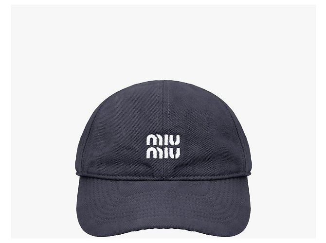 Miu Miu Denim-Baseballkappe mit besticktem Logo - Ansicht 2